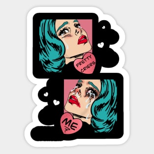 Pretty Criers vs Ugly Criers Sticker